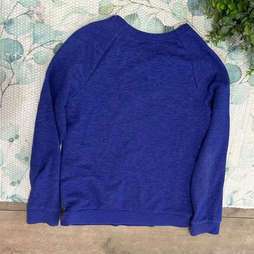 Cat & Jack Blue/Silver Sequin Girls Kids Sweatshirt Size Medium 7/8